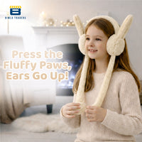Bimla Traders Kids Premium Plush Bunny Earmuffs – Ultra-Soft, Windproof Ear Warmers with Animated Moving Ears