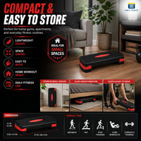 Btag Advanced Fitness Stepper for Aerobics & Cardio Training | Durable Polypropylene Construction | High Load Capacity 200 kg