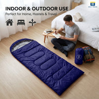 Bimla Traders Sleeping Bag for Camping & Travel | Regular Size Lightweight Sleeping Bag (1kg) | Comfortable, Easy to Carry & Store. Pack of 1