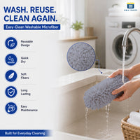 Bimla Traders Feather Duster Bendable & Extendable Fan Cleaning Duster with 100 inches Expandable Pole Handle Washable
