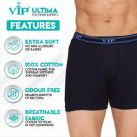VIP Men's Cotton Solids Trunks. Pack of 1 (ULTIMA_PLAIN)