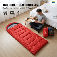 Bimla Traders Sleeping Bag for Camping & Travel | Regular Size Lightweight Sleeping Bag (1kg) | Comfortable, Easy to Carry & Store. Pack of 1
