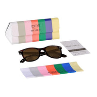 IDEE 100% UV protected sunglasses for Men | Size- Medium | Shape- Wayfarer | Model- IDSO204C3SG (Brown)