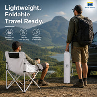 Bimla Traders Foldable Camping Chair with Carry Bag, Portable Outdoor Folding Chair for Camping, Picnic, Garden and Travel, Heavy Duty Metal Frame.