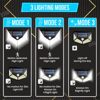Bimla Traders LED Bright Outdoor Solar Lights with Motion Sensor Solar Powered Wireless Waterproof