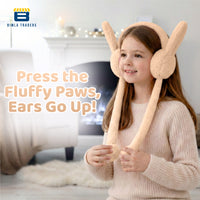 Bimla Traders Kids Premium Plush Bunny Earmuffs – Ultra-Soft, Windproof Ear Warmers with Animated Moving Ears
