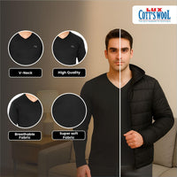 Lux Cottswool Men's Thermal Top and Lower Set