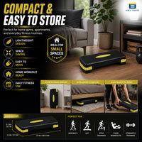 Btag Advanced Fitness Stepper for Aerobics & Cardio Training | Durable Polypropylene Construction | High Load Capacity 200 kg