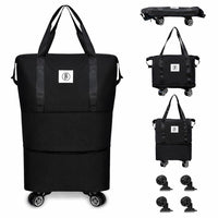 Bimla Traders Travel Duffle Bag with Wheels | Expandable & Waterproof Traveling Bag for Unisex (Pack of 1)