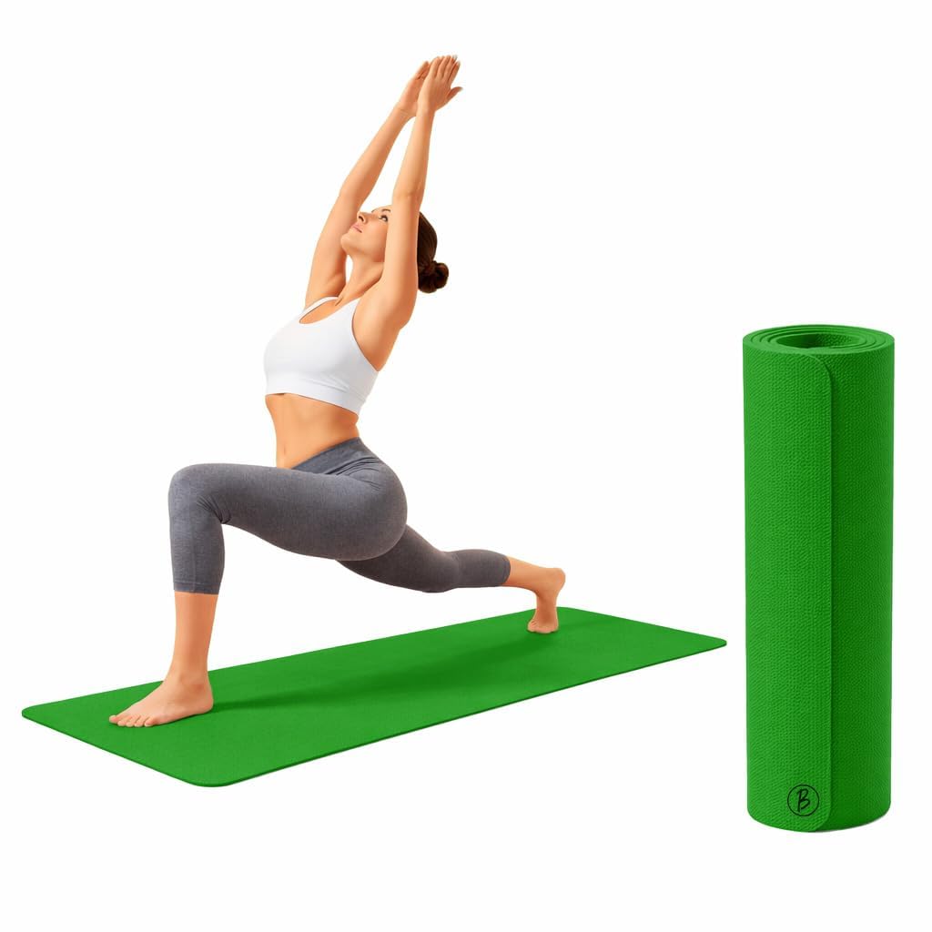 Bimla Traders Premium EVA Yoga Mat for Women & Men | Anti-Slip Exercise & Gym Mat for Home Workouts | Lightweight & Durable