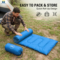 Bimla Traders Sleeping Bag for Camping & Travel | Regular Size Lightweight Sleeping Bag (1kg) | Comfortable, Easy to Carry & Store. Pack of 1