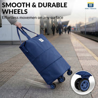 Bimla Traders Travel Duffle Bag with Wheels | Expandable & Waterproof Traveling Bag for Unisex (Pack of 1)