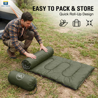 Bimla Traders Sleeping Bag for Camping & Travel | Regular Size Lightweight Sleeping Bag (1kg) | Comfortable, Easy to Carry & Store. Pack of 1