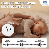 BTfash Baby Nail Trimmer with Grinding Heads, Electric Nail File for Newborns, Infants & Toddlers, Gentle & Safe Nail Care Kit, Quiet Operation, Baby Manicure Set.