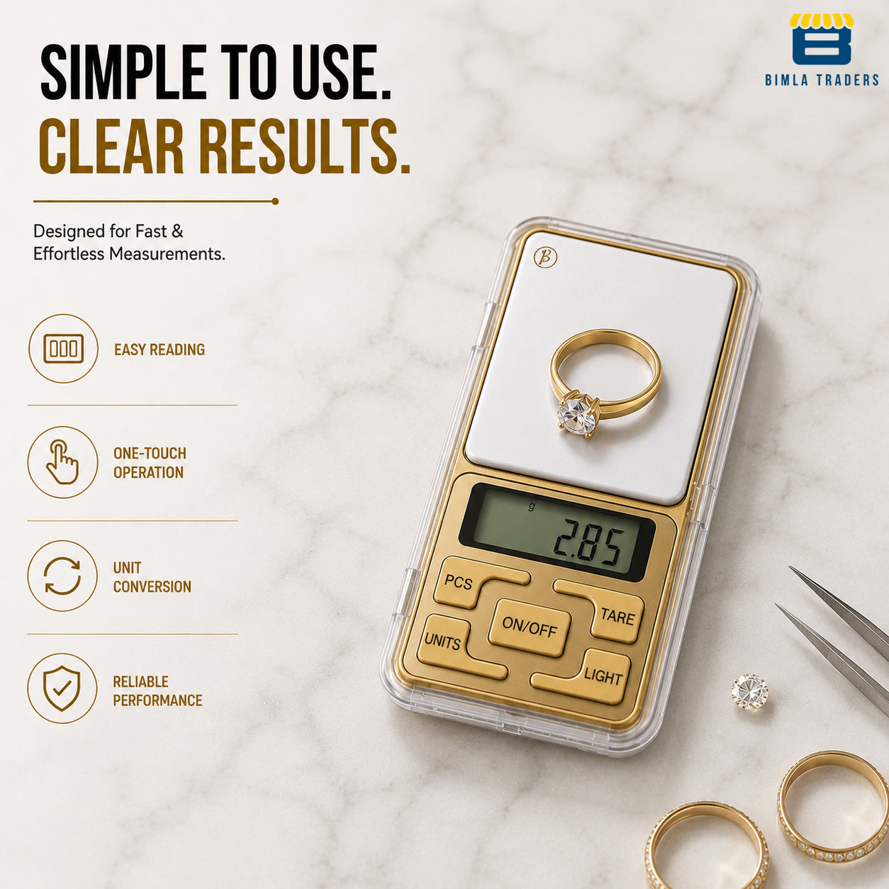 Btag Ultra-Precision Digital Pocket Weighing Scale | Premium Mini Jewellery & Gold Weight Machine | Compact Portable Design.