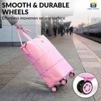 Bimla Traders Travel Duffle Bag with Wheels | Expandable & Waterproof Traveling Bag for Unisex (Pack of 1)