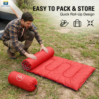 Bimla Traders Sleeping Bag for Camping & Travel | Regular Size Lightweight Sleeping Bag (1kg) | Comfortable, Easy to Carry & Store. Pack of 1