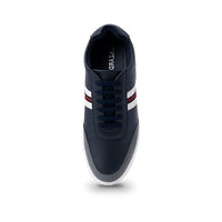 Lazard by Khadim's Synthetic Leather PVC Sole Contrast Patch Stitch Navy Casual Casual Shoe for Men