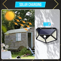 Bimla Traders LED Bright Outdoor Solar Lights with Motion Sensor Solar Powered Wireless Waterproof