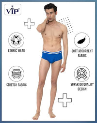 VIP Mens Y Front Cotton Brief Pack of 1 (SPECTOR_ASSORTED)