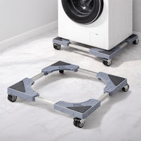 Bimla Traders Heavy-Duty Washing Machine & Refrigerator Stand with 360° Rotating Double Wheels and Wheel Lock System | Anti-Rust Steel Frame