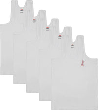 LUX VENUS Kids Round Neck Sleeveless Cotton Vest Pack of 5