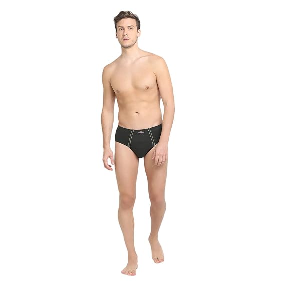 Dixcy Scott Men's 100% Cotton Regular Fit Solid Brief with Ultrasoft Waistband