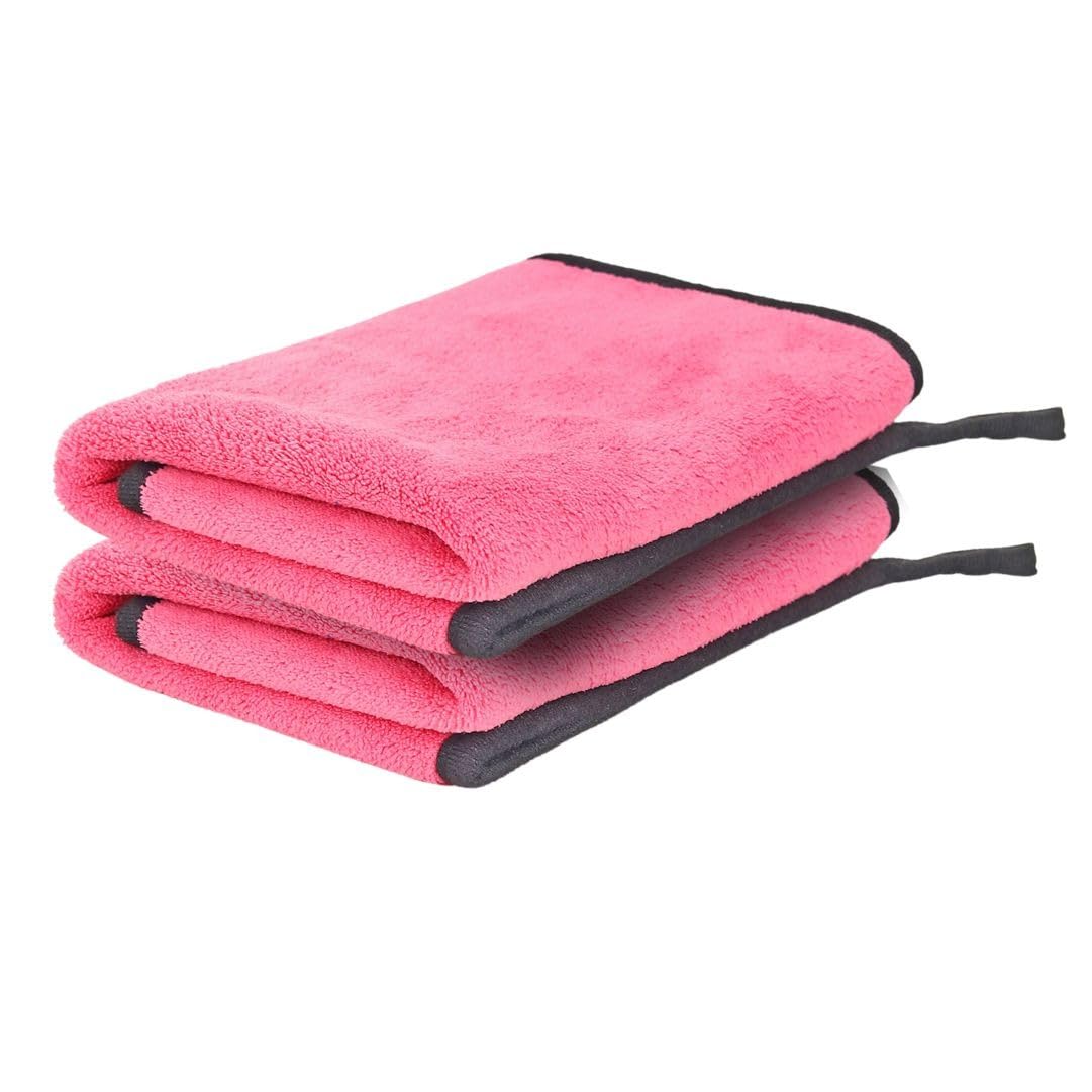 Bimla Traders Microfiber Cleaning Cloth| Highly Absorbent,Lint and Streak Free, Multi-Purpose Wash Cloth for Kitchen,Car,Window,Stainless Steel (Pack of 3)