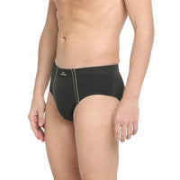 Dixcy Scott Men's 100% Cotton Regular Fit Solid Brief with Ultrasoft Waistband