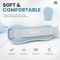 Btag Solid Neoprene Ankle & Wrist Weights| Adjustable Strap | Unisex Leg & Arm Weight Cuffs for Gym, Workout & Training.