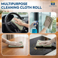 Bimla Traders Microfiber Tear-Away Reusable, Washable, 25x25cm 20 Pieces Cleaning Towels Roll – Premium, Super Absorbent Cloths for Kitchen, Car & Home