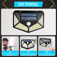 Bimla Traders LED Bright Outdoor Solar Lights with Motion Sensor Solar Powered Wireless Waterproof