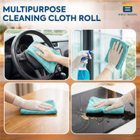 Bimla Traders Microfiber Tear-Away Reusable, Washable, 25x25cm 20 Pieces Cleaning Towels Roll – Premium, Super Absorbent Cloths for Kitchen, Car & Home