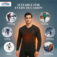 Lux Cottswool Men's Thermal Top and Lower Set