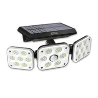 Bimla Traders Outdoor Solar Light with Motion Sensor - Waterproof 3 Adjustable Heads Ideal for Garden, Pathways and Driveways.