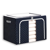 Bimla Traders Clothes, Foldable Clothes Storage Baskets for Wardrobe, Books, Saree, Shirts, Stationery Paper, Document Toy,and Blankets Storage Box with Handles|Assorted | 66 Liter |