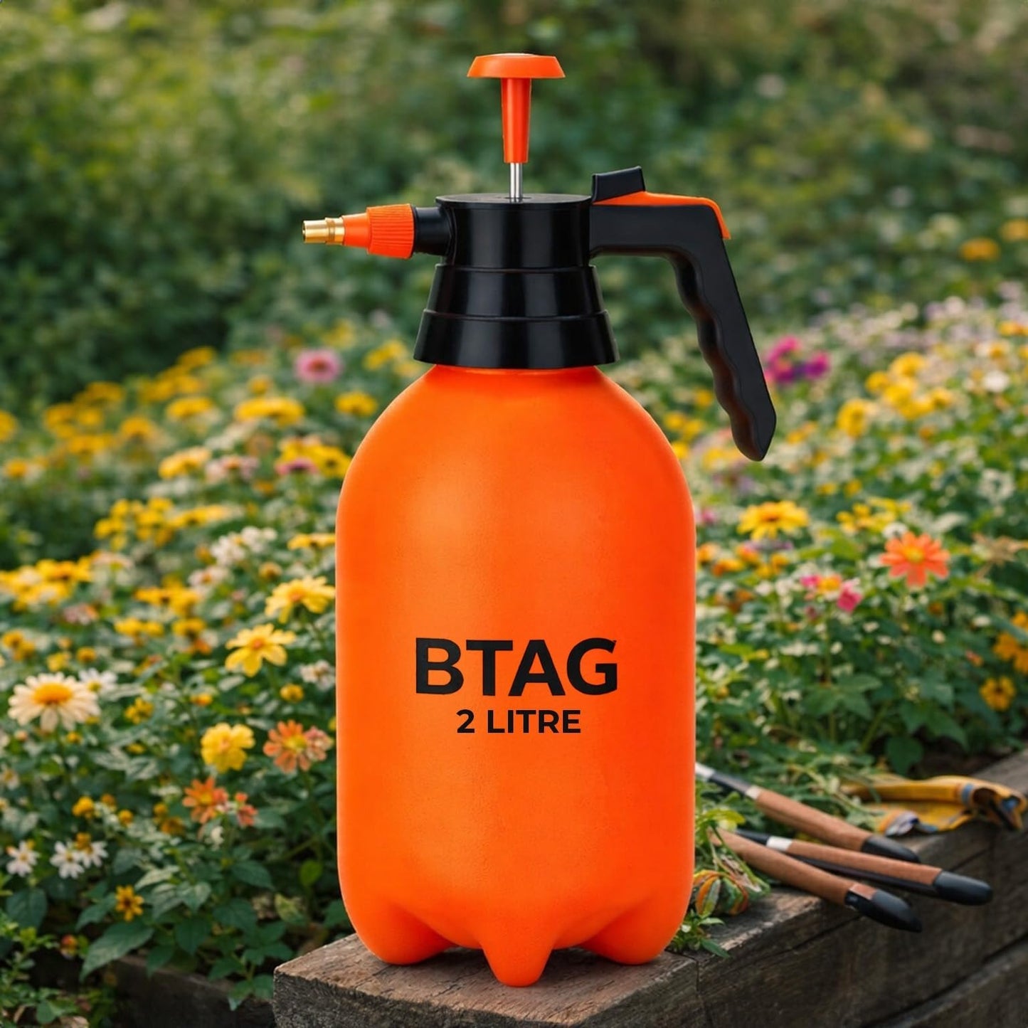 Bimla Traders 2L Manual Pressure Spray Pump with Long Nozzle, Adjustable Sprayer for Gardening, Plant Watering & Home Cleaning.