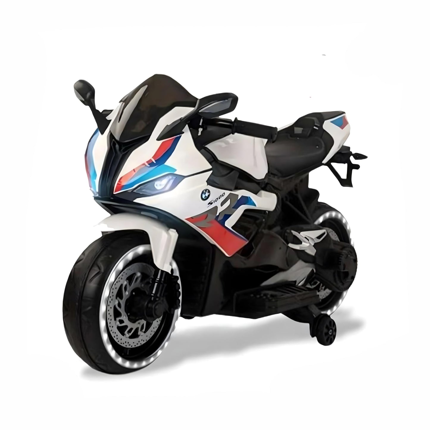 Bimla Traders Rechargeable Battery Operated Ride on Bike for Kids, Electric Toy Bike with Leather Seat for Kids of Age 2 to 10 Years.