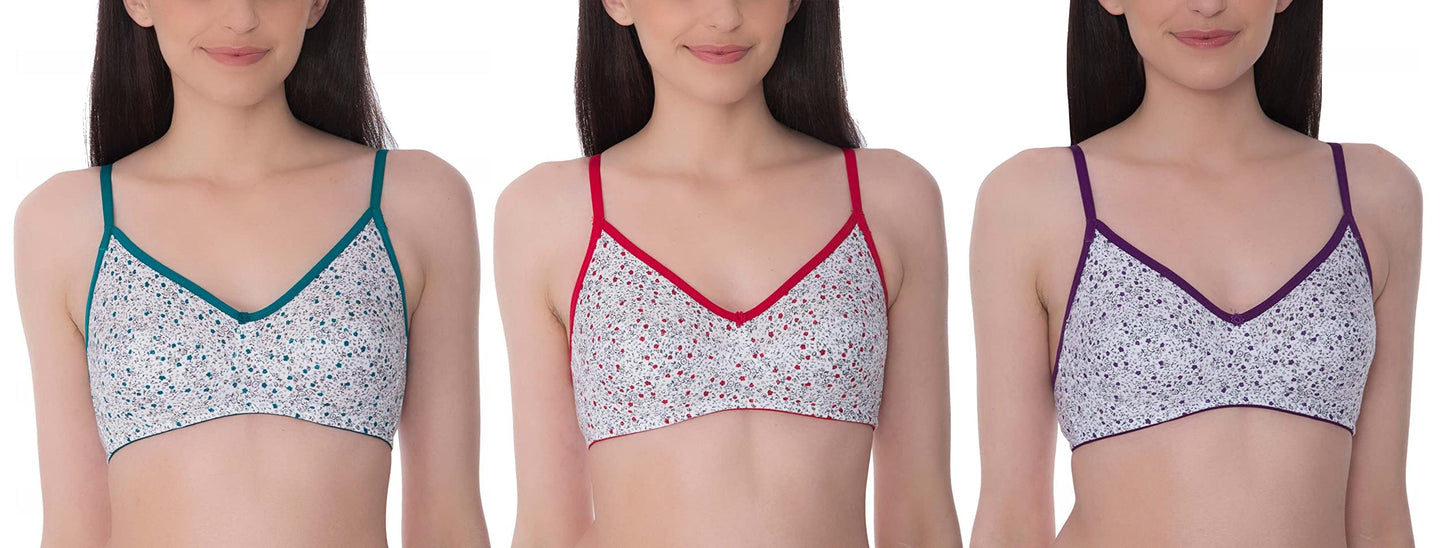 Bimla Traders Passion Women's Cotton Everyday Bra – Non-Padded, Non-Wired, Full Coverage Comfortable.