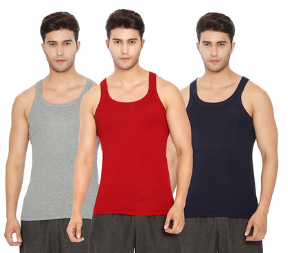 Lux Xylo Cotton Men's Vest Pack of 3