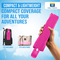 BTfash J-Handle 3 Fold Small size Portable Auto Open Umbrella for Men Women & Kids | UV Protection, Waterproof, Rain, Sunlight Protection | Pack of 1 |