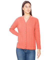Bimla Traders Women Woolen V-Neck Winter Wear Pure Wool Sweater Cardigan | Pack of 1