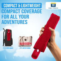 BTfash J-Handle 3 Fold Small size Portable Auto Open Umbrella for Men Women & Kids | UV Protection, Waterproof, Rain, Sunlight Protection | Pack of 1 |