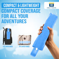 BTfash J-Handle 3 Fold Small size Portable Auto Open Umbrella for Men Women & Kids | UV Protection, Waterproof, Rain, Sunlight Protection | Pack of 1 |