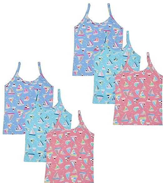 Dowin Girl's Cotton Slip (Pack of 6)