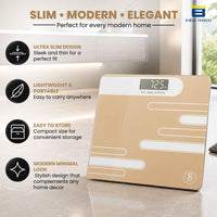 Bimla Traders Premium Digital Body Weight Scale | 26×26 cm Wide Platform | Clear LCD Display | Anti-Skid Base | 180 kg Capacity Cross Design