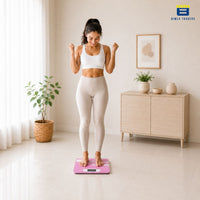 Bimla Traders Premium Digital Body Weight Scale | 26×26 cm Wide Platform | Clear LCD Display | Anti-Skid Base | 180 kg Capacity Cross Design