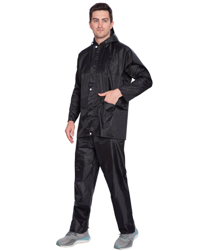 BTfash Men's Lightweight and Waterproof Hood Raincoat With pocket and bag | Solid | Comfortable | Modern
