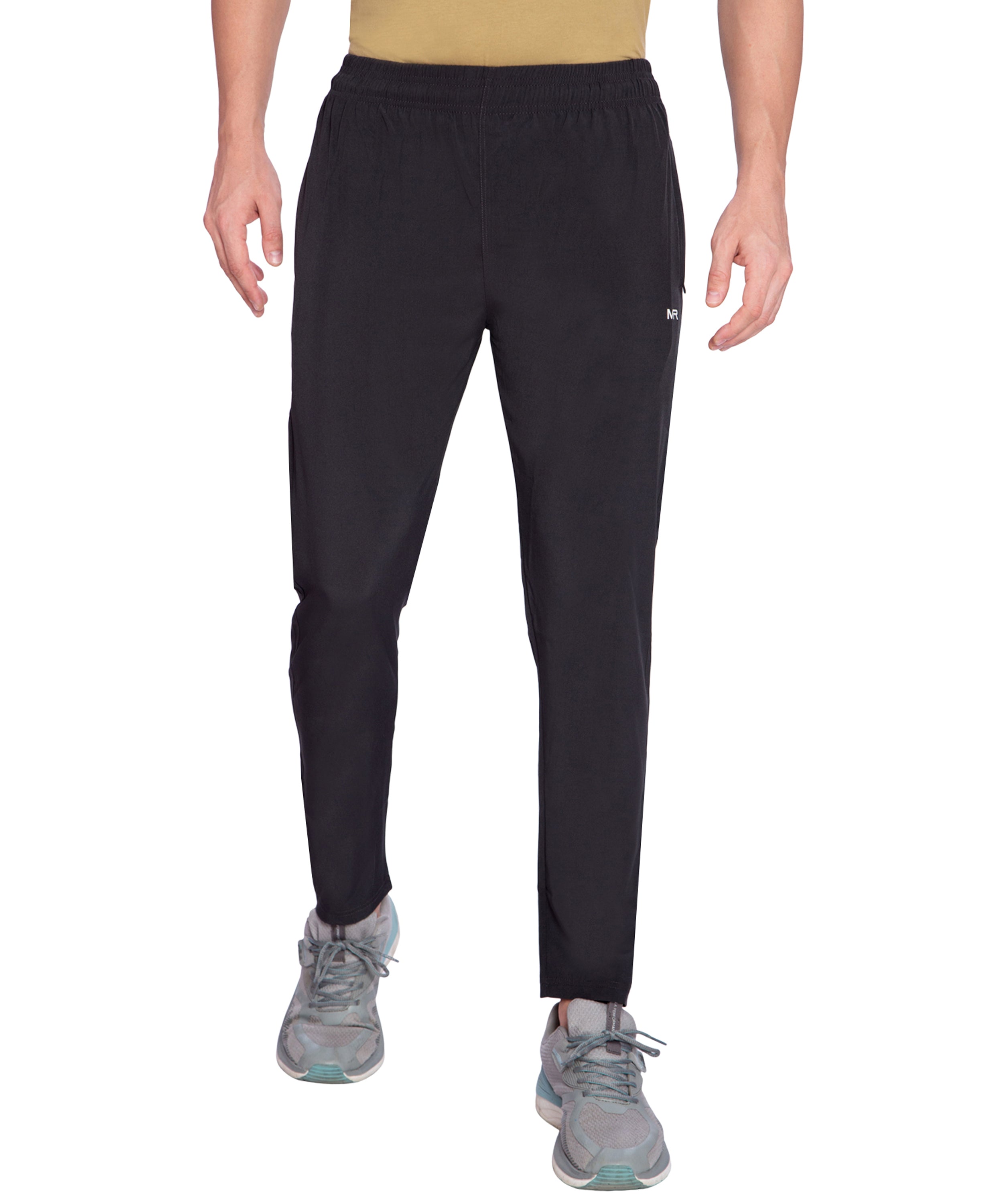 Mens Regular Fit Comfortable Cotton Track Pants with Both Side Zipper Pocket