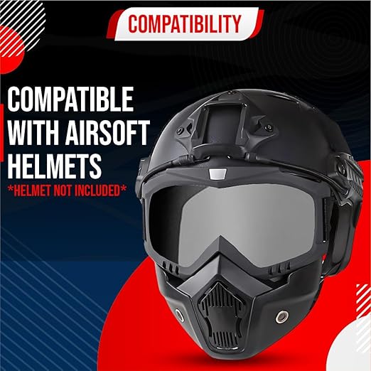 BTfash Goggle Mask Anti Scratch UV Protective Open Face & Eyewear Windproof Unisex